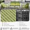 Resin Patio Furniture Set,No Rust Modular Outdoor Sectional Sofa Set, All Weather Patio Conversation Set, for Backyard 2