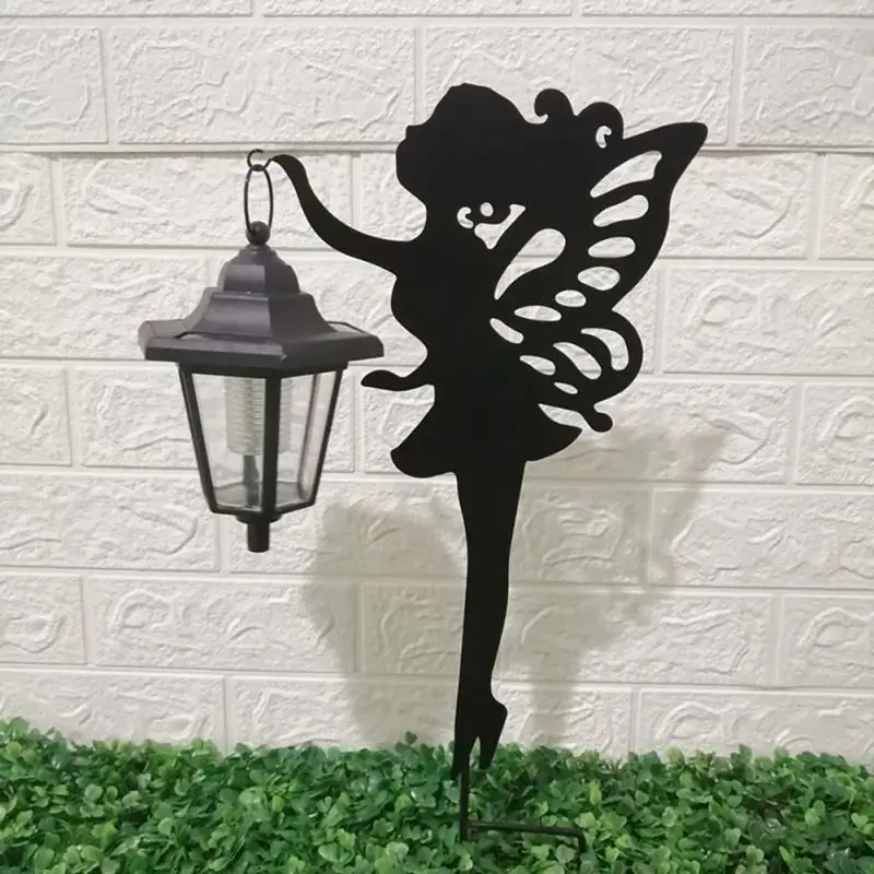 

Waterproof Led Solar Light for Patio Gate Yard Wedding Solar Fairy Light Outdoor Garden Angel Lantern Lamp 51cm/21inch Iron/ABS