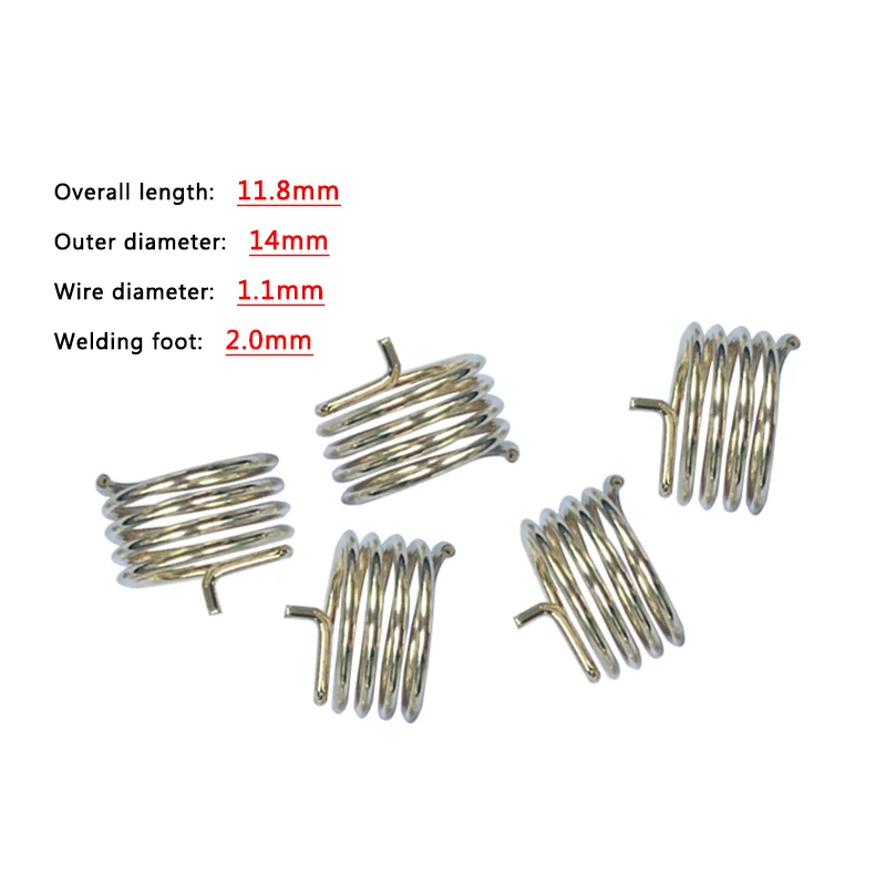 

10PCS 433MHZ Built-in PCB Spring Helical Omni Antenna Pure Copper High Gain 3dbi 433M Spiral New Copper-plated IPEX Interface