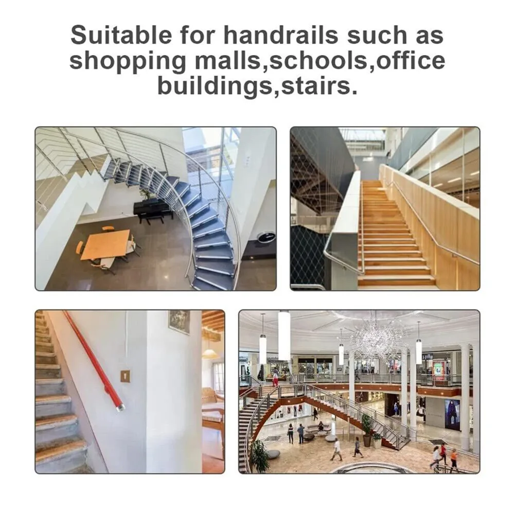 

Pipe Plug Handrail Plug Home Hardware Accessories PVC Round End Cap Staircase Decorating Plug 4pcs Easy To Use