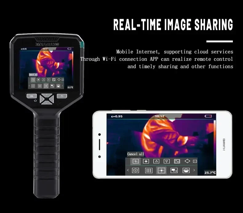 DP-22 Handheld Thermal Imaging Camera 320x240 Visible Dual Fusion Infrared Therm