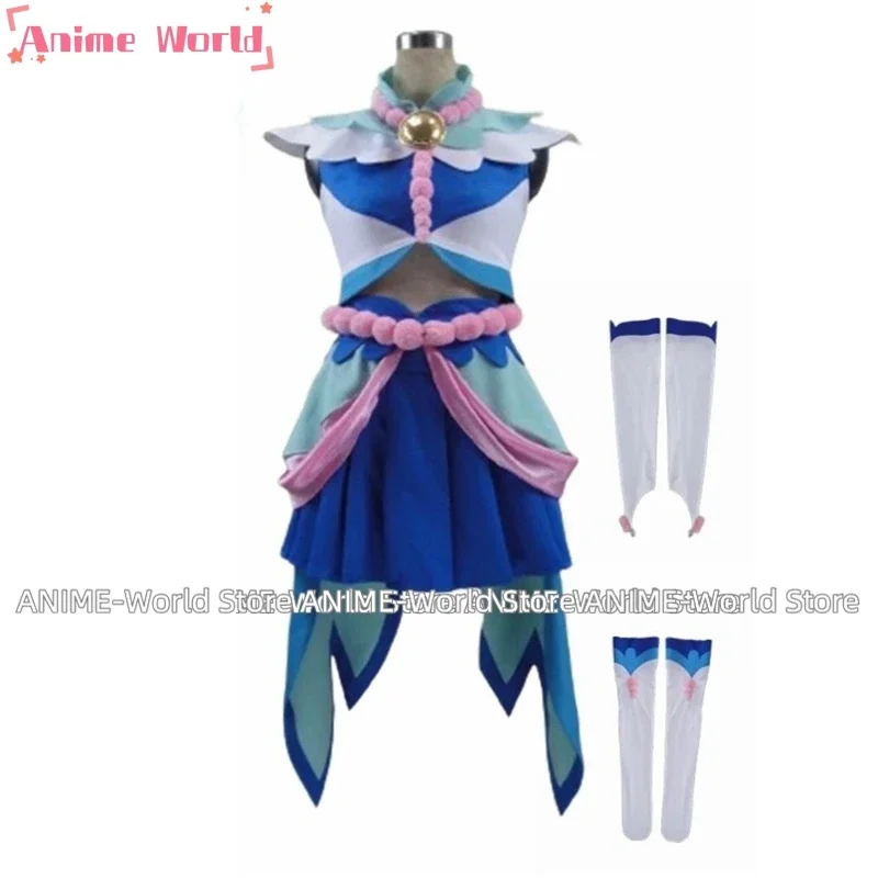 

Косплей-Костюм Русалки голубого и белого цвета