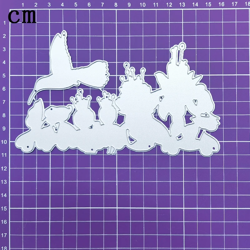 절묘한 보라색 빨간색 벌새 3d 구호 폴더 및 금형 비행 Diy 인사말 카드, 종이 스크랩북, 스탬프 Fre 만들기