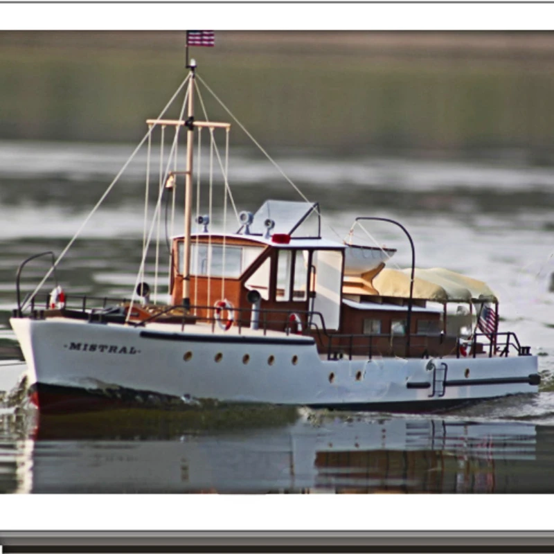 Yacht Northwest Wind MISTRAL Like A Real Electric Remote Control Boat Simulation Tugboat Finished Boat Model 3