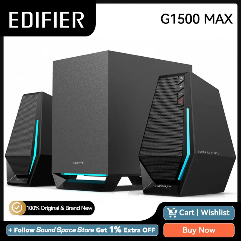 Edifier G1500 Max 2.1 Desktop Gaming Speakers Bluetooth 5.3