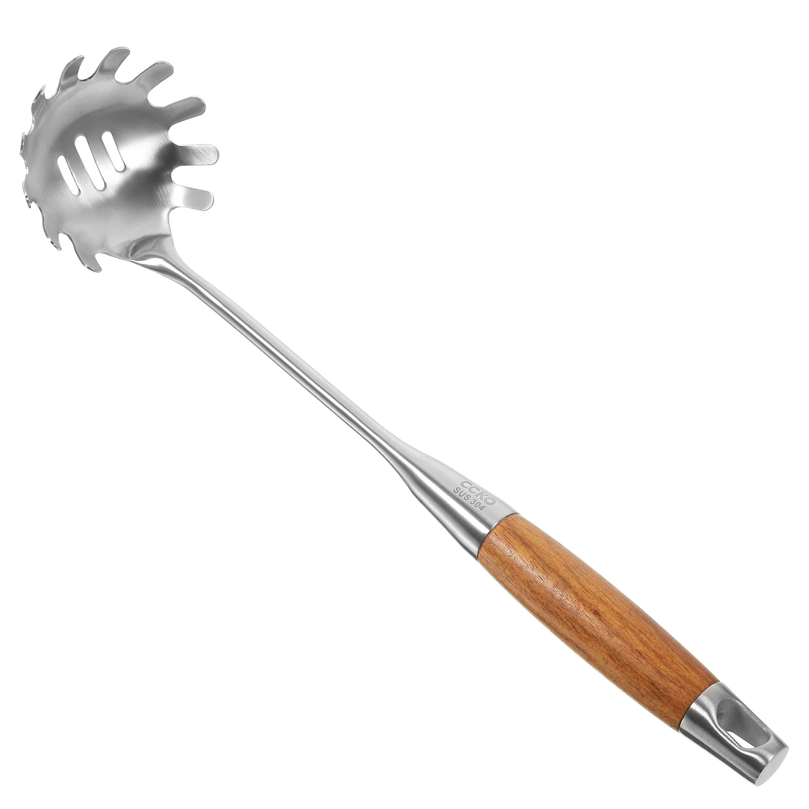 

Stainless Steel Spoon Noodle Filter Slotted Pasta Colander Spaghetti Strainer Noodles