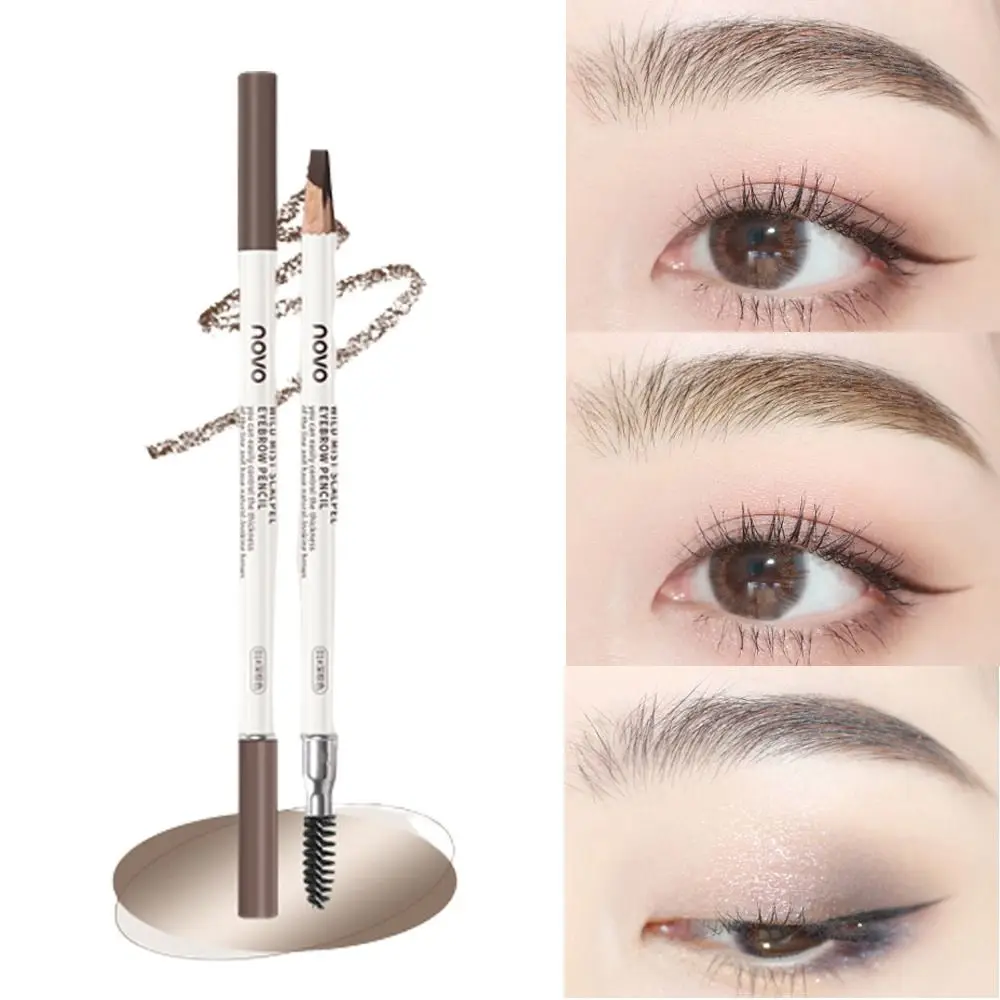 

1PC Double Head Eyebrow Pencil Tattoo Long Lasting Waterproof Eye Brow Pen Makeup No Smudge Brow Powder For Women