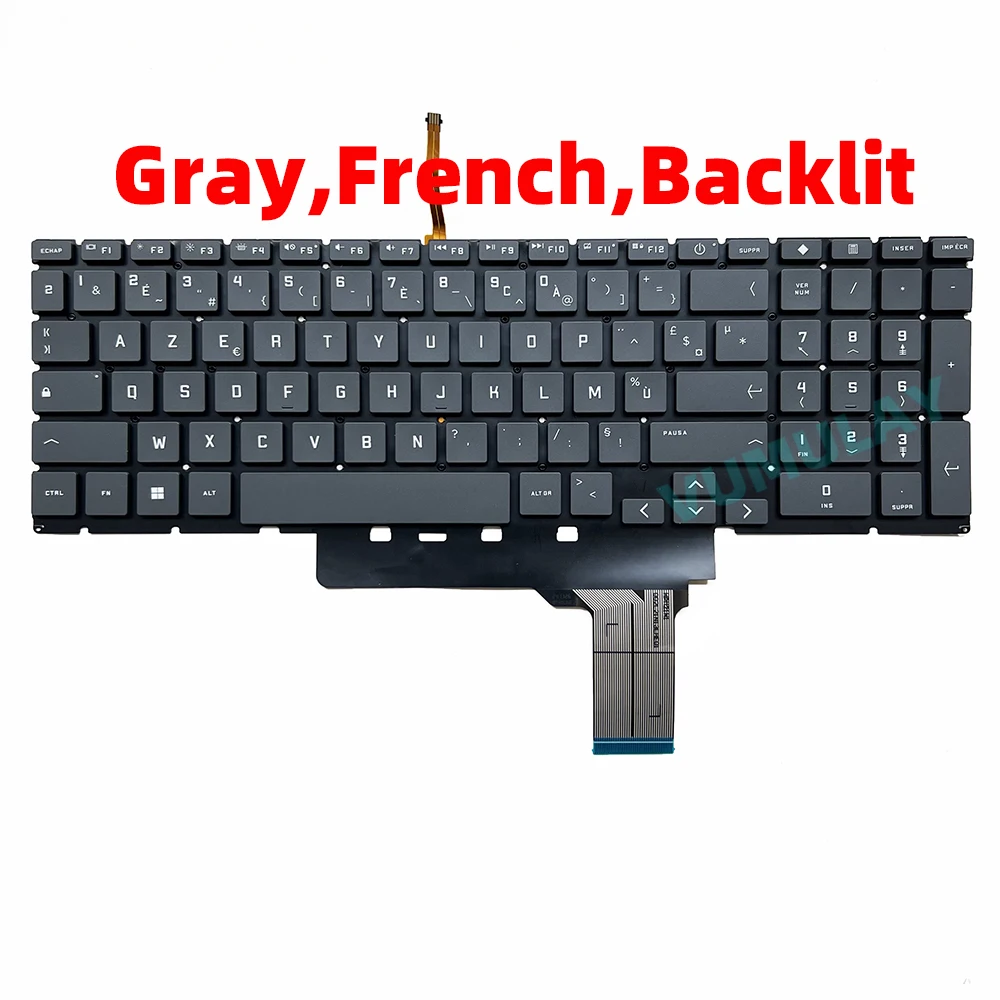 Repose-poignets HP Victus 16-D / 16-E – Clavier US Rétroéclairé – M5473 – Neuf Ouvert