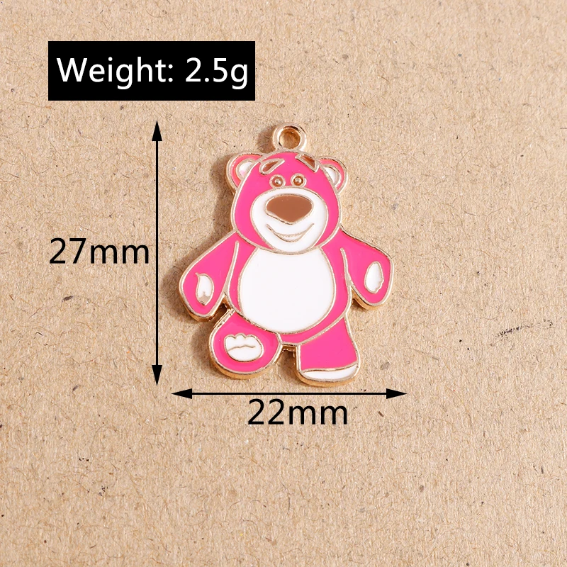 10 Stück 18x16mm Niedliche Emaille-Tier-Panda-Anhänger für Schmuckherstellung DIY Ohrringe Halsketten Zubehör – Detail 38