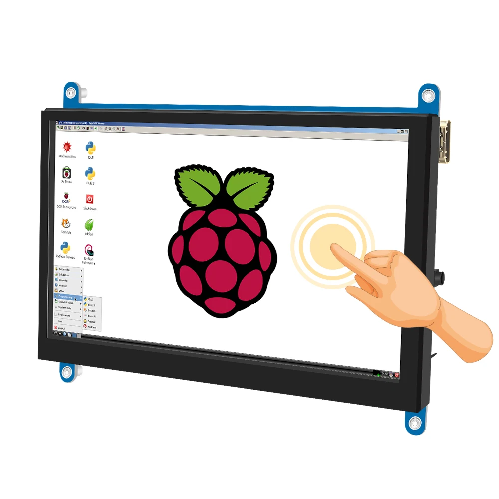 JRP7007 7Inch TFT LCD Display Touch Screen Monitor for Raspberry Pi 3 2 Model B Raspberry Pi 1 model B 1024*600 RGB Pixels