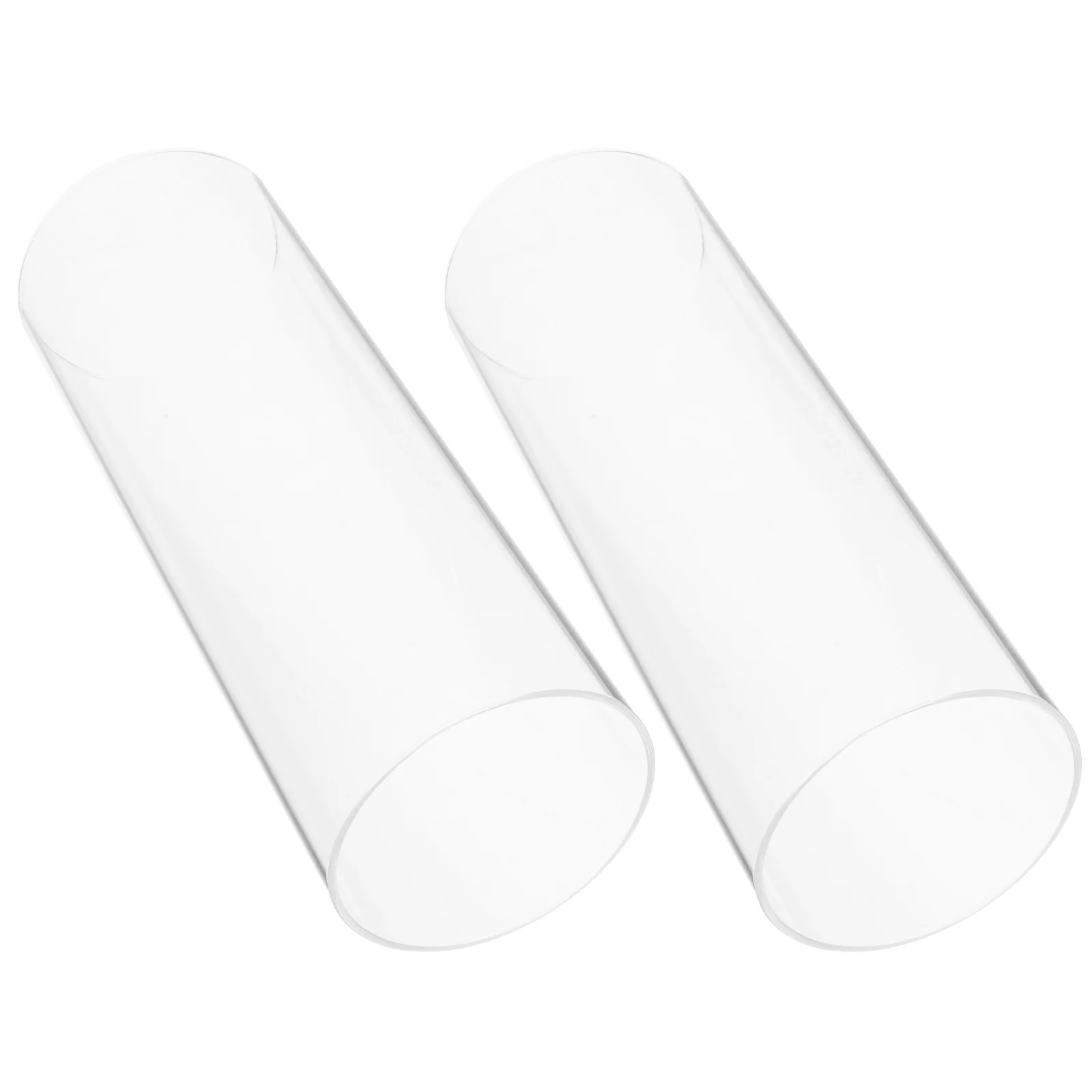 Shade Candlesticks 2 Pcs Supply Bell Shaped Desktop Glass Cloche Household Dome Transparent Holder High Borosilicate