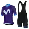 Movistar Cycling Jersey Set Summer Short Sleeve Breathable Men's MTB Bike Cycling Clothing Maillot Ropa Ciclismo Uniform Suit 6
