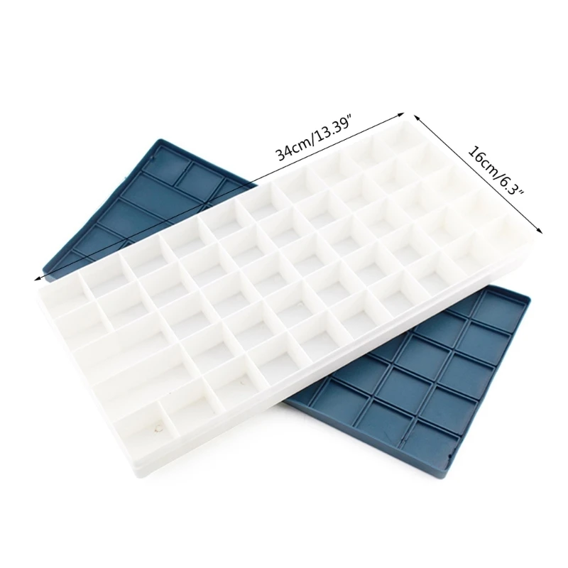 Paint Leak Proof Paint Holder Portable Tray Soft Lid Artist Student 10/12/24/36/44/48/68 Well U4LD