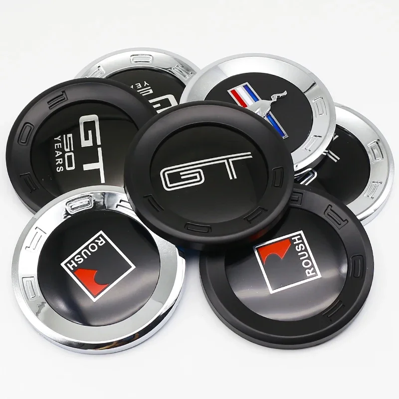 15CM 자동차 엠블럼 트렁크 원형 배지 스티커 GT 로고 (포드 머스탱 5.0 ROUSH SHELBY GT 500 코브라 라구나 테일 박스 코브라 모양)