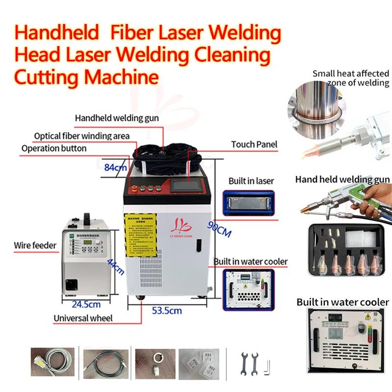 Handheld 5 in 1 Fiber Laser Welding Head Laser Welding Cleaning Cutting Machine MAX Raycus BWT Laser For Metal 1500W 2000W 3000W