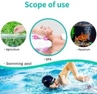 Bandelettes de Test de PH 5 en 1, polyvalentes, pour SPA, piscine, testeur d'eau, outil de dureté du papier, en bouteille, 50 pièces 5
