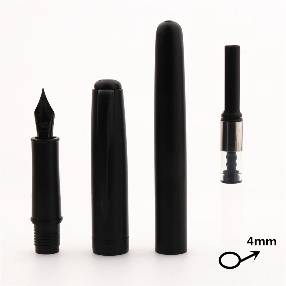Elegant Luxury Black and Red Fountain Pen for Office and School Supplies