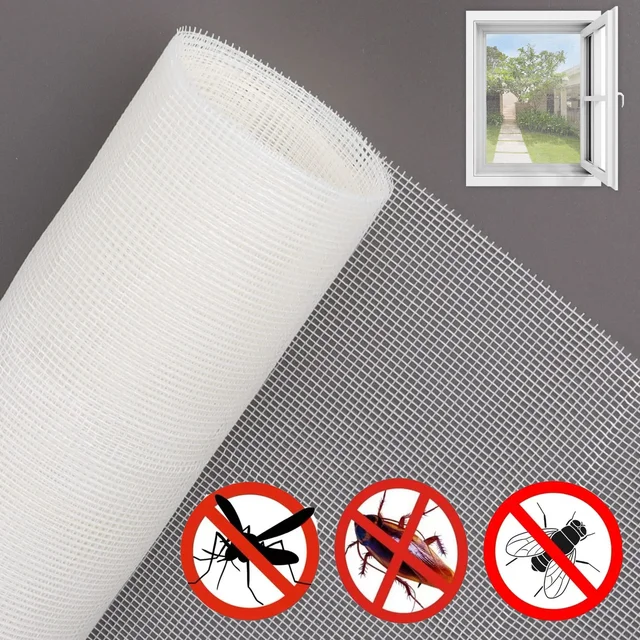 Écran de fenêtre anti-insectes, maille de porte personnalisable, Durable, pas facile à déchirer, pour usage intérieur et extérieur anti-moustiques 1