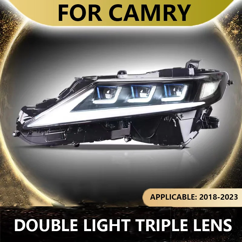 

Suitable for 18-23 Toyota CAMRY Camry modified headlight assembly 6 near 6 far double light triple lens