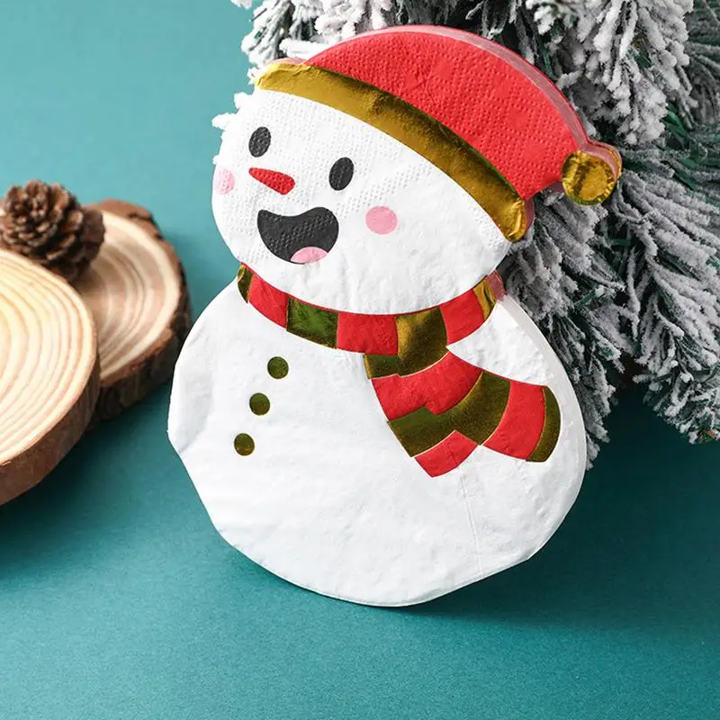 Christmas Printed Napkins Christmas Theme Paper Napkin Design Paper Napkins Tableware Decor For Winter