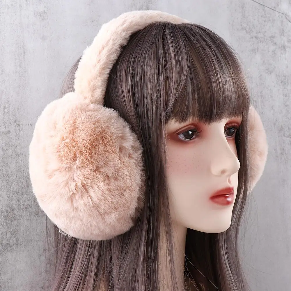 

Cute Soft Skiing Anti-Wind Adult Keep Warmer Outdoor Male Ear Warmers Plush Earmuffs Folding Ear Cover Earcap