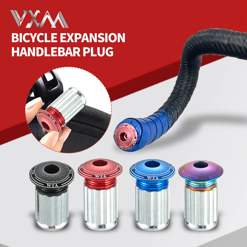 Bicycle Handlebar Bike Accessory VXM Bicycle Handlebar End Plugs Aluminum For MTB Bike Road Cycling Handle Bar GripWaterproof Cap Dust cover Multi Bicycle Parts