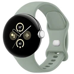 Soft Silicone Strap for Smartwatch - Colorful and Durable Wristband Accessory (Avocado green)
