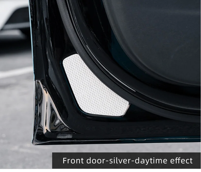 For Tesla Model Y/3 2025 2024-2018 Car door warning sticker Night reflective sti