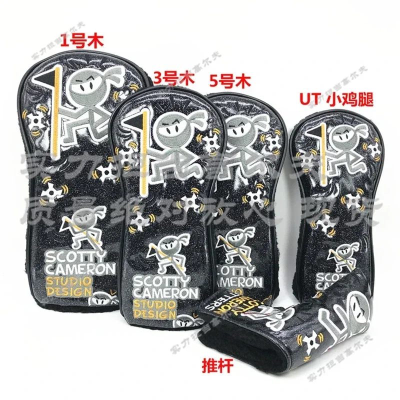 

Черные Гибридные деревянные головные уборы ниндзя васаби, дизайнерский головной убор на заказ, клюшка для гольфа