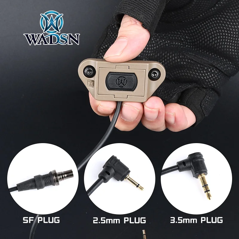 

WADSN Tactical Mini ModButton Pressure Remote Switch Button For M300A M600C DBAL-A2 Weapon Laser Light Fit Mlok Keymod Rail
