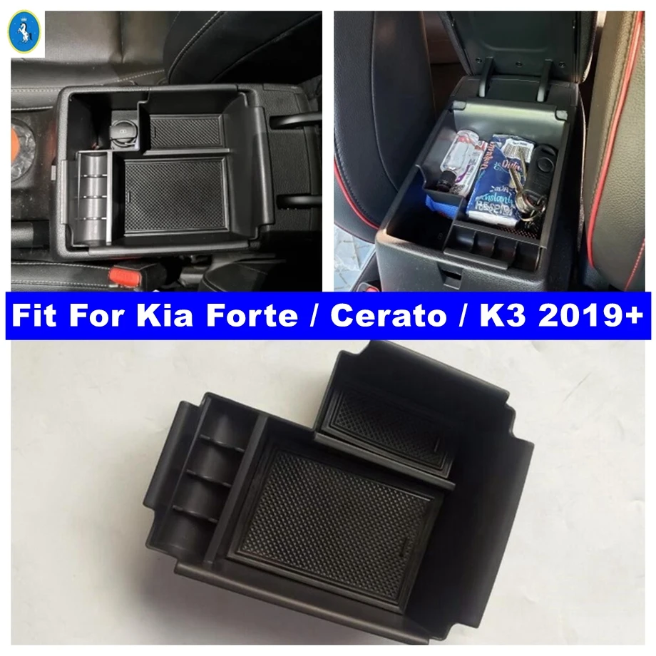 

Central Control Multifunction Container Storage Box Phone Tray Accessory Kit For Kia Forte / Cerato / K3 2019 - 2023 Accessorie
