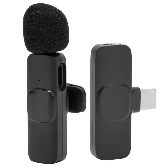 Microphone Lavalier sans fil, pour l'enregistrement vidéo, flux en