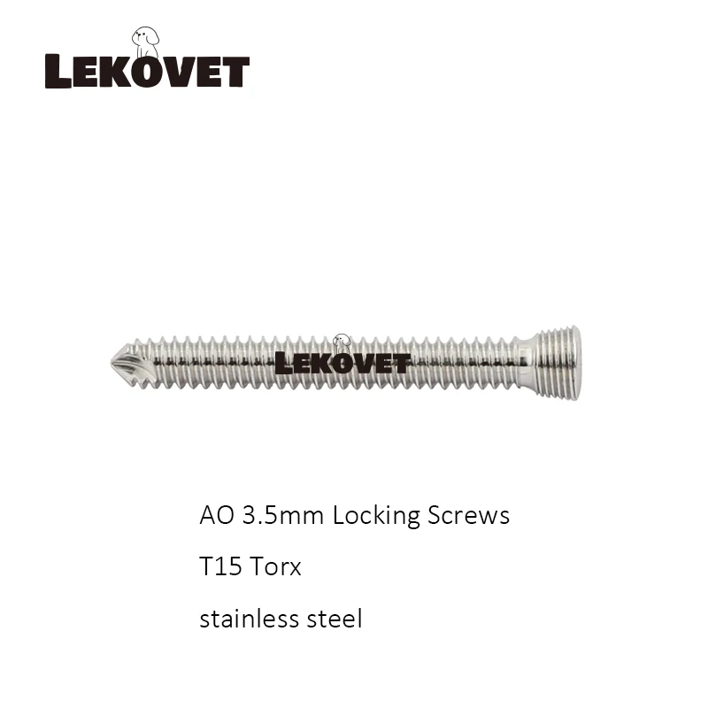 AO 3.5mm stainless steel Locking Screws Veterinaria Pets Orthopedic Sugical Instruments Tools Medical Supplies and Equipments