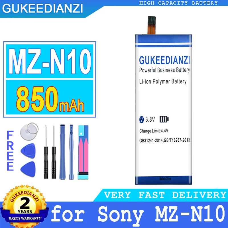 

850mAh GUKEEDIANZI Battery LIP-3WMB for Sony MZ-N10 MD N10 Big Power bateria