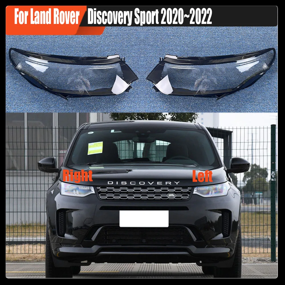 For Land Rover Discovery Sport 2020~2022 Headlamp Cover Transparent Headlight Shell Lens Plexiglass Replace Original Lampshade