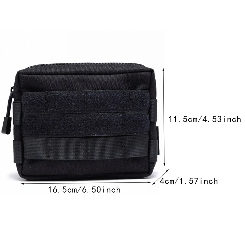 Description Picture 2 of itemMolle Pouches Admin Pouch Compact EDC Utility Gadget Gear Pouch Carry Accessory Belt Hanging Waist Bag