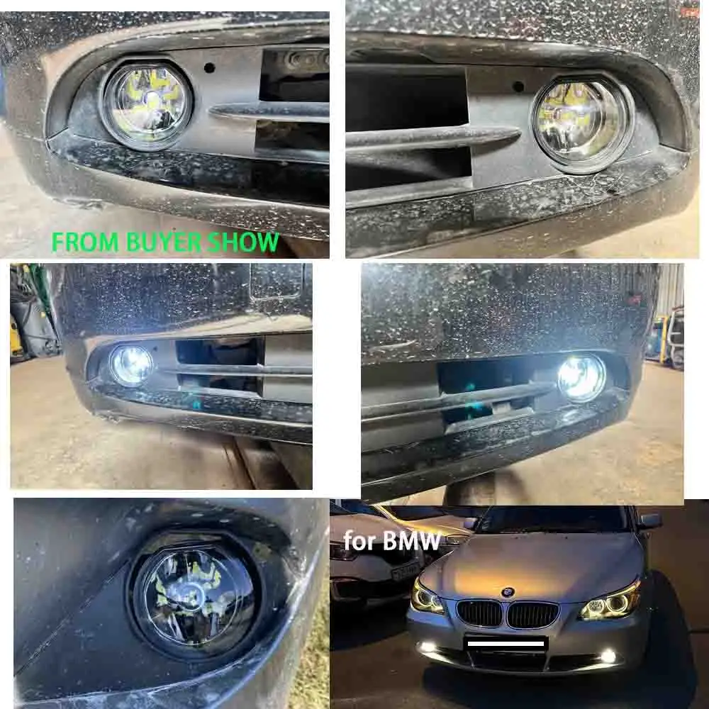 Fog lights Fog Lights For BMW E60 E90 E46 E63 E61 323i 325i 525i Headlight LED Fog Lamps Halogen Foglights Accessories Assembly Car Parts