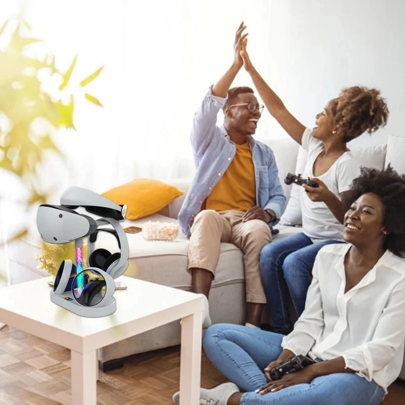 PG-P5V001 For PS5 Indicator Light Charging Dock With RGB Light VR Headset Display Stand for PS VR2