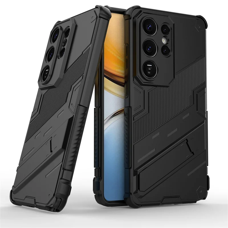 Galaxy S26 Ultra 5G Armor Shockproof Phone Case with Magnetic Holder Stand