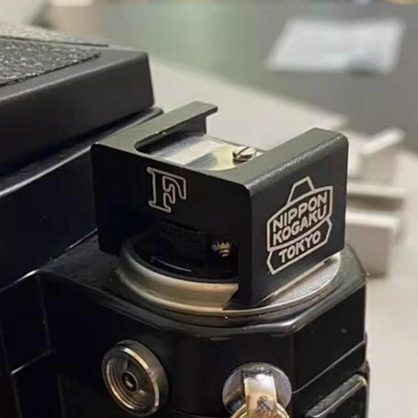 Black/Silver Metal Cold Shoe Base for Nikon F F2 Camera For