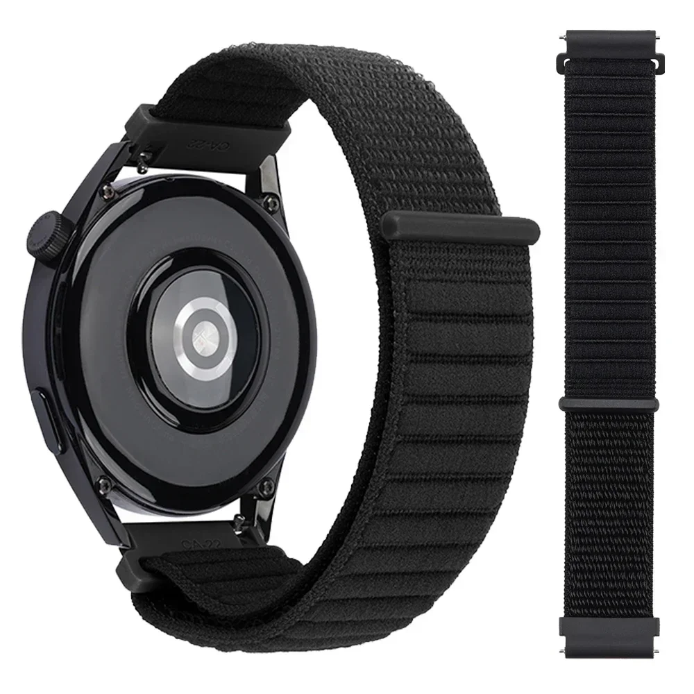 Durable Nylon Sports Watch Strap - 20/22mm, Multiple Colors Available