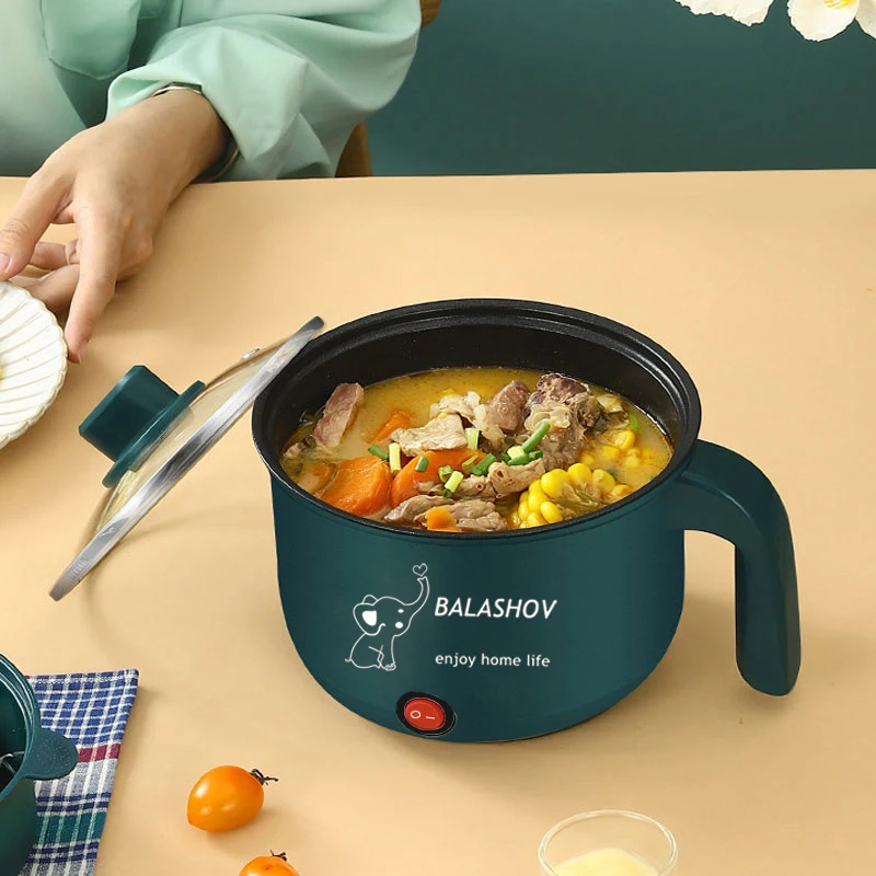 1.8L Electric Multicooker Non-Stick Single/Double Layer Pots Home Dormitory Multi-function Cooking Machine