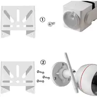 Support d'angle mural pour caméra de sécurité, support de montage universel pour plafond/mur pour vidéosurveillance IP 6