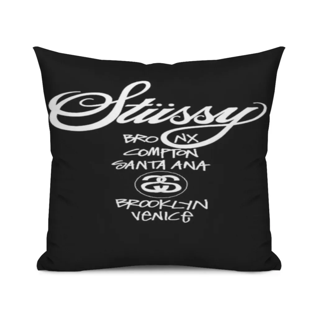 Fashion S-Stussy Logo Stampato Federa Per Cuscino Colorata Fodera Dakimakura Decorativa Per Dormire 45X45Cm