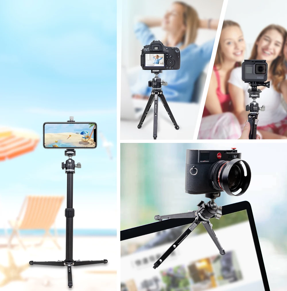 Vlogging Tripod Handheld Cold Shoe Head Micro Single Camera Phone Stand Video Blog Tripod Desktop Selfie XILETU phone tripod mini tripod camera tripod phone tripod mount photography tripod camera tripod mount extendable tripod metal tripod mini ball head tripod mount tripod screw mount adapter
