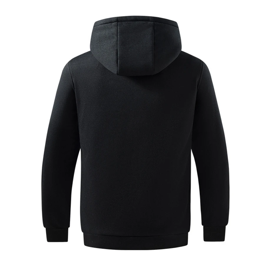 USB Heating Hoodie Jacket Men 5 Zones Electric Heated Hoodies Autumn Winter Warm Zippered Hoodie Male Big Size 5XL