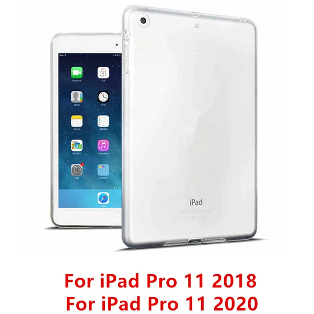 For New iPad 9.7 2017 2018 Case TPU Silicon Transparent Slim Cover for iPad Air 2 Air 1 Pro 10.5 Mini 2 3 4  Coque Capa Funda Pro 11