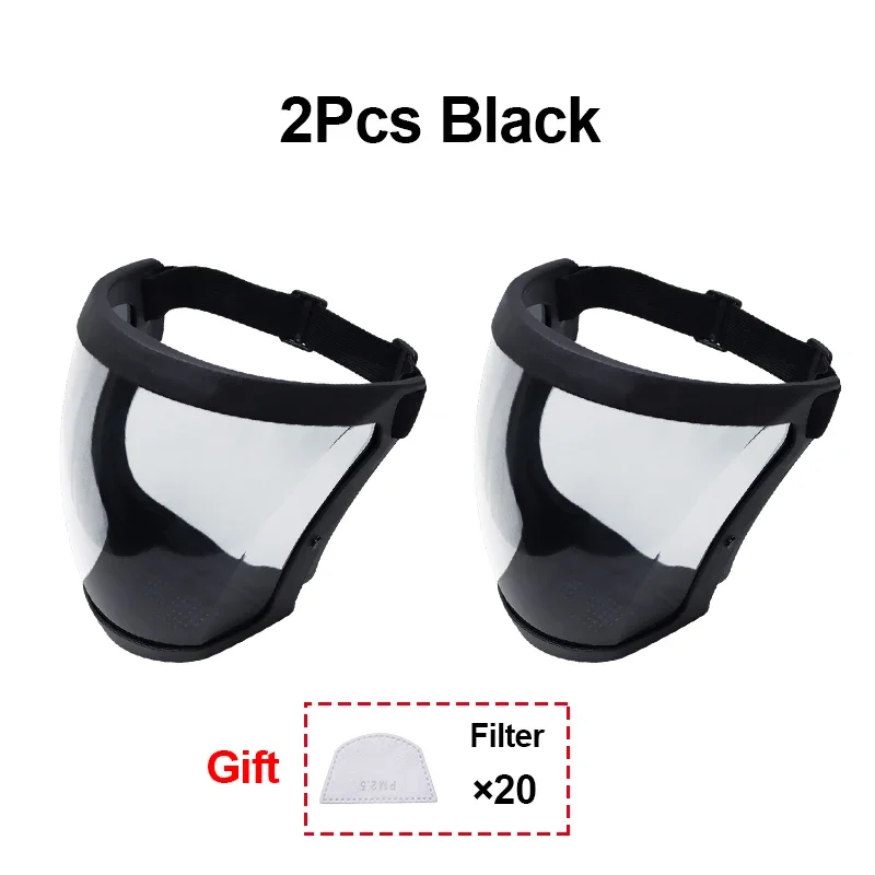 Clear Protective Face Shield - Transparent Mask