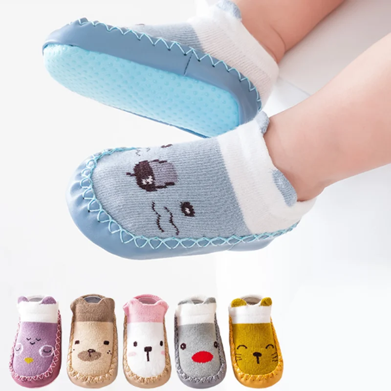 New autumn anti slip baby walking shoes foot socks