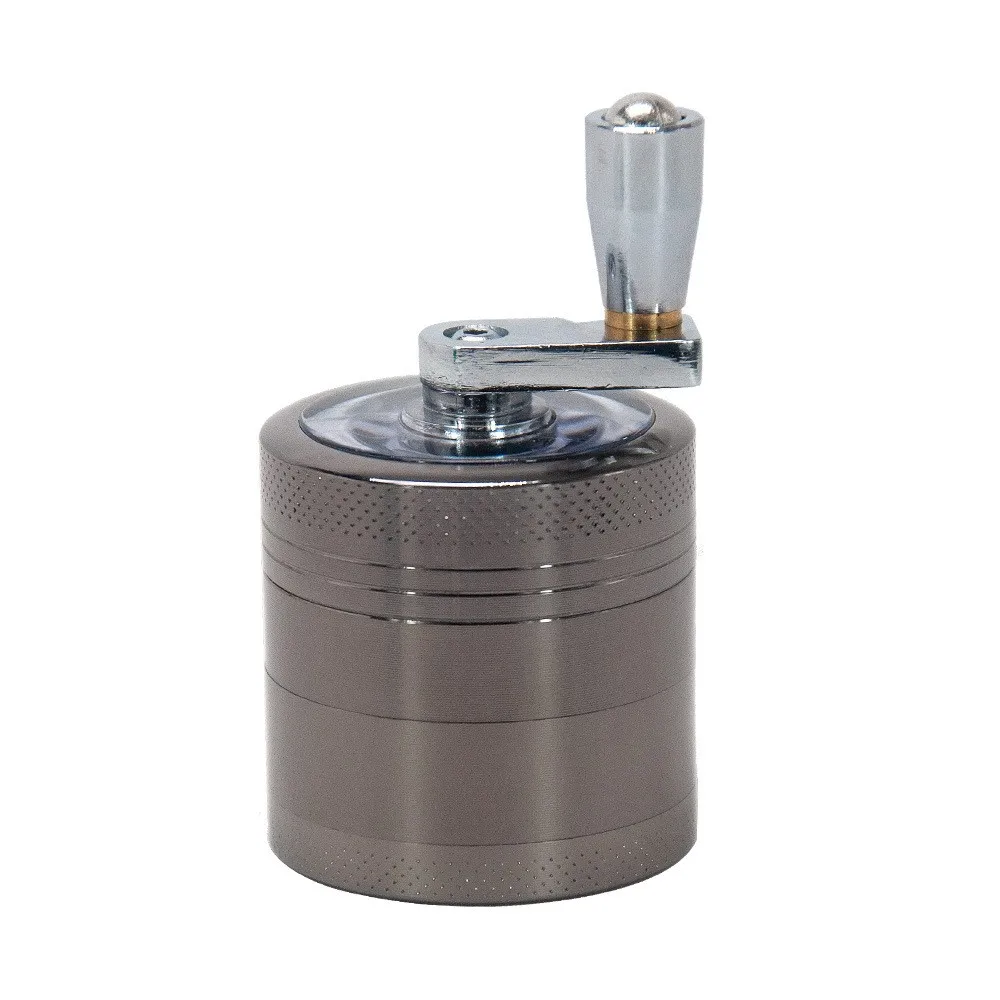 4-Layer Zinc Alloy 40mm Herbal Crusher Tobacco Grinder Smoke Manual Kitchen Herb Metal Layer Grinders Spice Mill Accessories 4